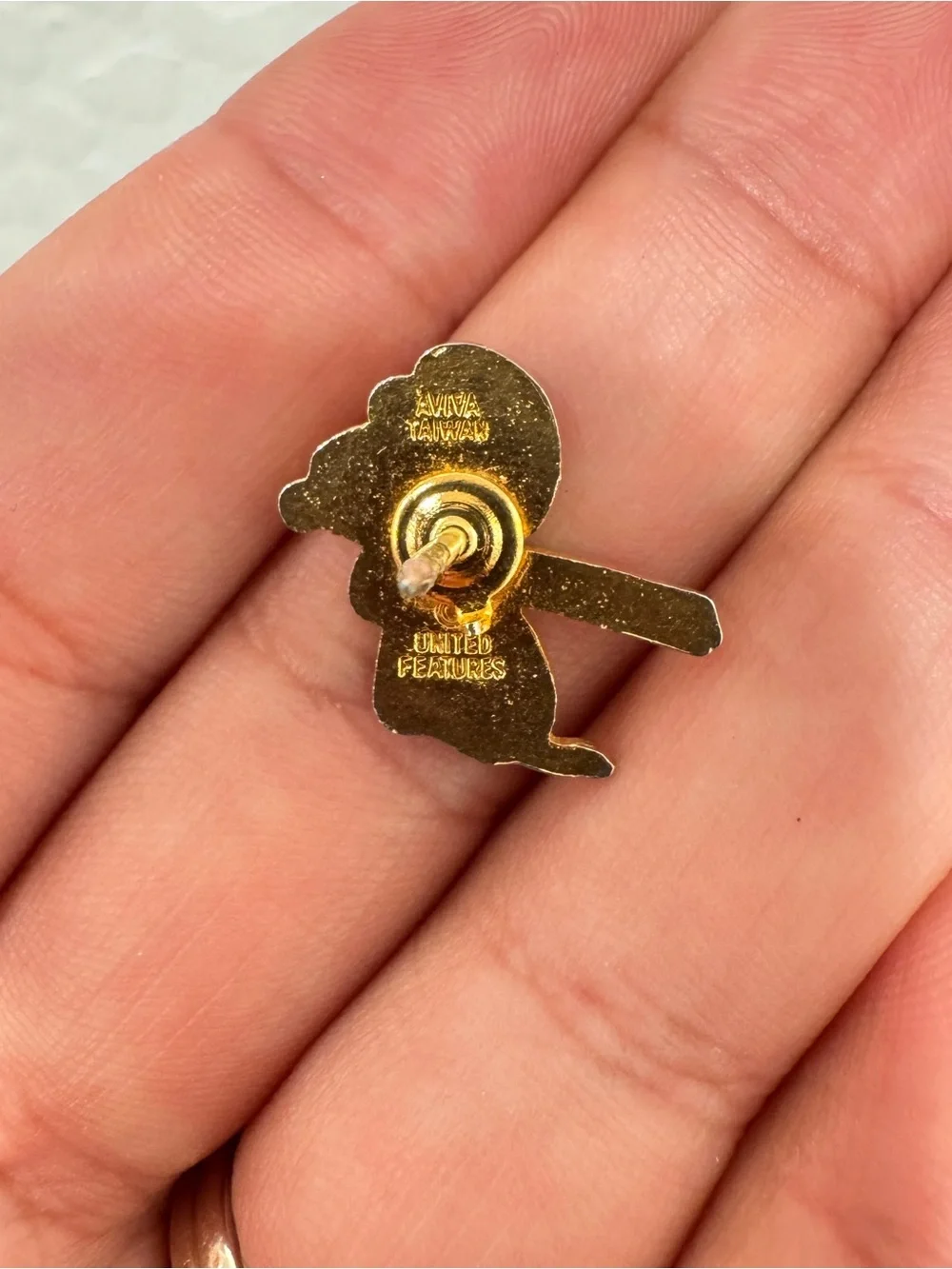 Vintage Enamel Snoopy Pilot Pin Tie Tac Hat Lapel Red Baron Flying Ace